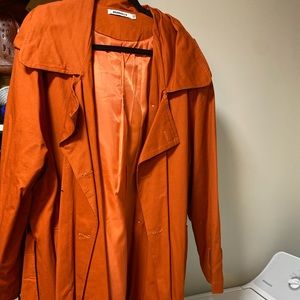 Burnt orange Long trenchcoat